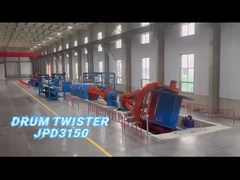 آلة تدوير طبلة عالية المستوى لتثبيت وتغليف كابلات الكهرباء ذات الشق العرضي الكبير